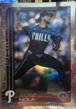 2025 Topps Series 2 - Aaron Nola #454 Topps Foil Pattern