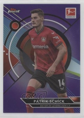 2022-23 Topps Finest Bundesliga Purple Refractor 88/250 Patrik Schick #97 1df0