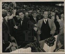 1946 Press Photo Happy Chandler at Cincinnati Baseball Opener