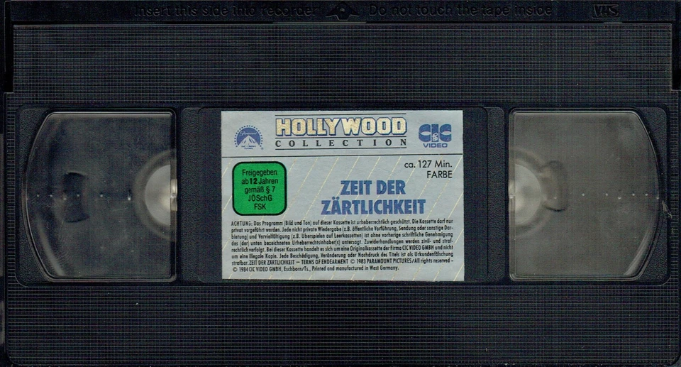 (VHS)  Videokassette - Zeit der Zärtlichkeit - Shirley MacLaine, Jack Nicholson - Bild 3 von 3