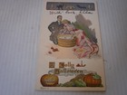 ANTIQUE FRED LANDSBURY PUB HALLOWEEN POSTCARD everybody bobs EMBOSSED  — photo 7