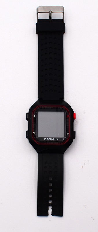 Garmin Forerunner 25 GPS Running Watch Black/Red (BROKEN BAND/USED)