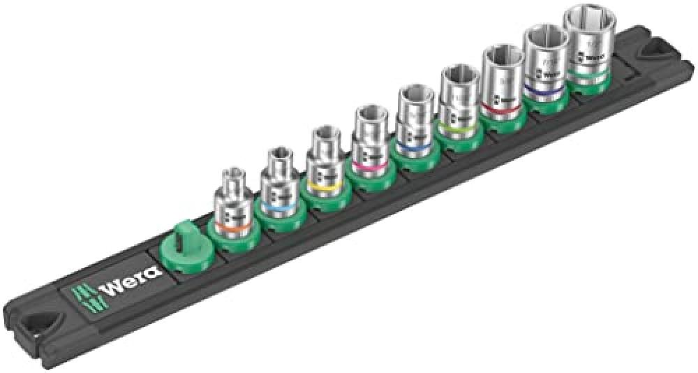 Wera Socket Rail A Imperial 1: Set Bussole 1/4" Magnetico Professionale