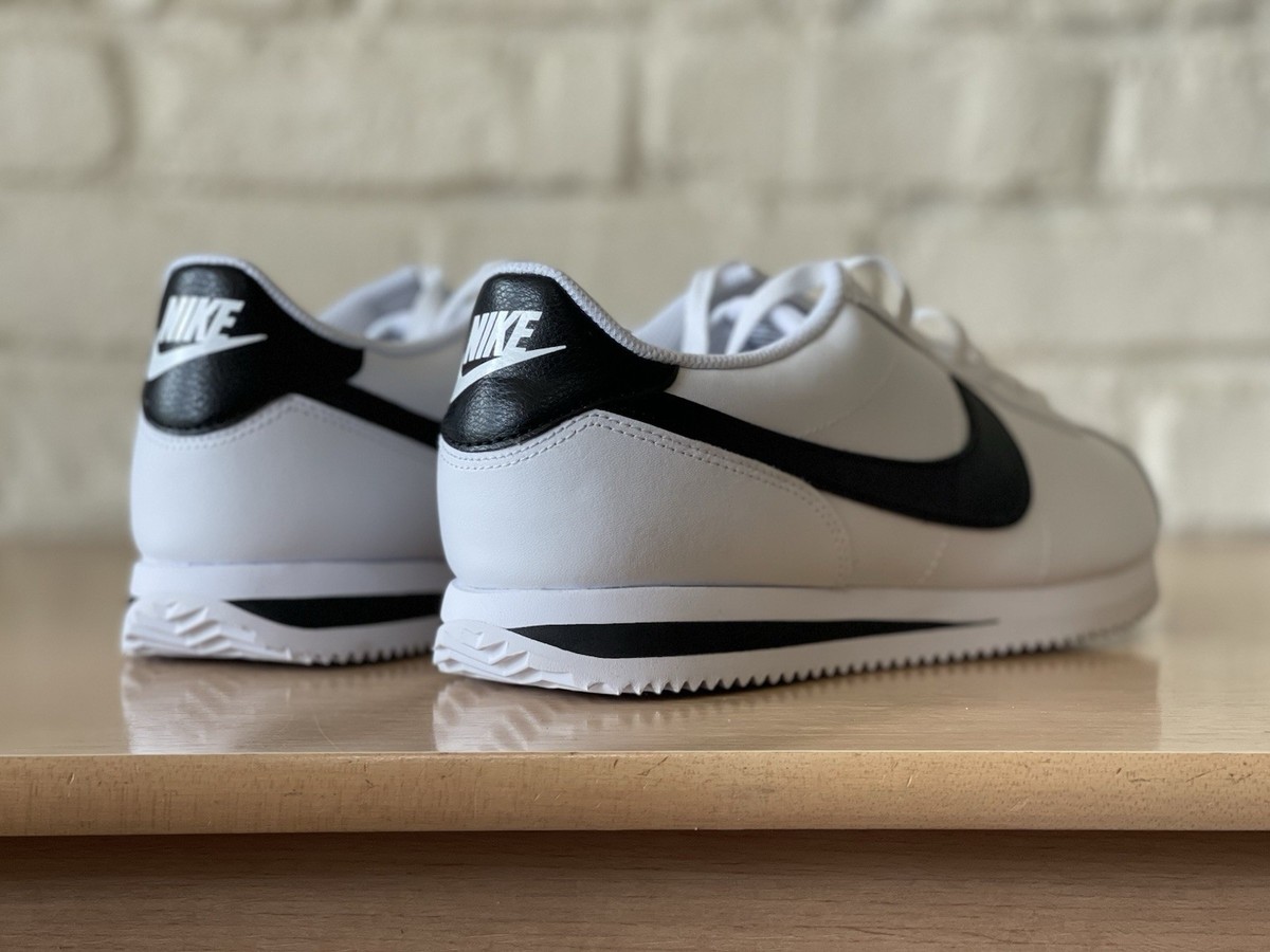 Nike Cortez Retro White Black Casual Shoes DN1791-104 Women Size