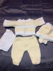 Vintage Cabbage Patch Kids/Doll Clothes Yellow Bean Butt Baby Outfit (403)