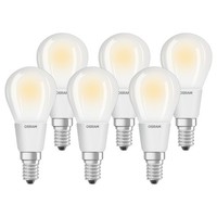 6 X Osram Led Filament Tropfen 5W = 40W E14 Matt 470Lm Warmweiß 2700K Dimmbar