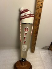 WIDMER BROS. BRRR! SEASONAL RED ALE WINTER WARMER Draft beer tap handle. OREGON.