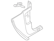 Genuine Volkswagen Kick Panel Trim 5NN-863-483-RM5