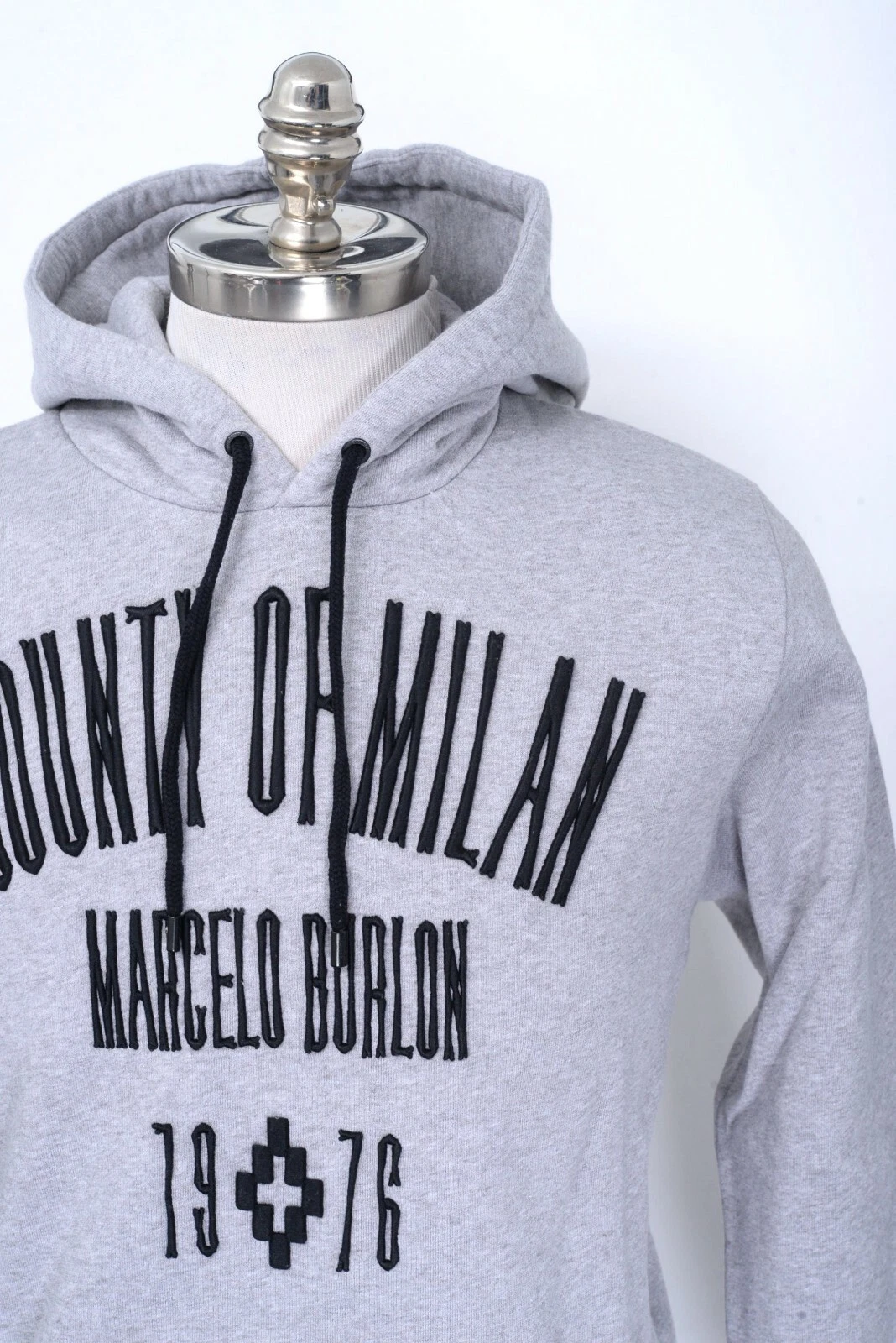 Felpa con cappuccio Marcelo Burlon Contea di Milano Jak Hood Grigio Maglione Felpa con cappuccio 48 S