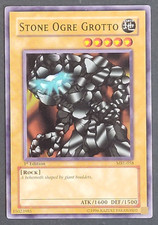 Yugioh TCG - Stone Ogre Grotto - MRL-058 - LP/NM - 1st - Vintage Common - 2002