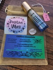 "Pain Relief" All Natural Roll-on Essential Oils Infused With Crystals