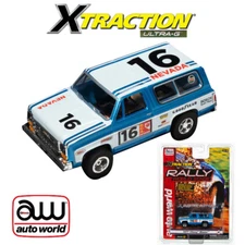 NEW Auto World Xtraction 1977 Chevrolet Blazer Blue / White HO Slot Car