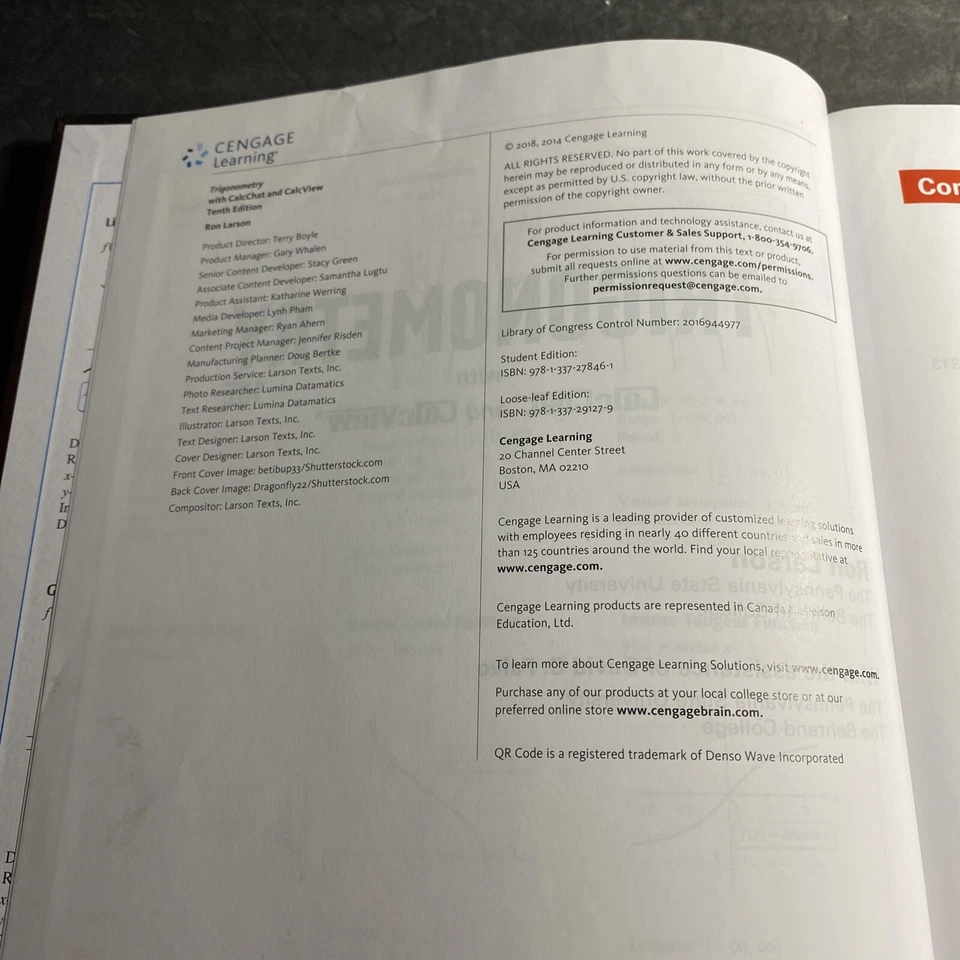 Mathematical History: Trigonometry w CalcChat & CalcView - Ron Larson / VVV - Image 3 of 4