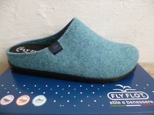 Fly Flot Pantoffel Hausschuh Hausschuhe Pantoletten Clogs Schuhe blau 864154 NEU - Bild 1 von 8