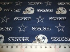 NFL Dallas Cowboys Cotton Fabric 9" x 58" 1/4 Yard