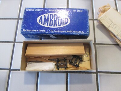 ambroid old wood stock car kit HO scale | eBay