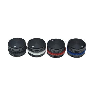 4pcs 25*15.5mm Universal 1/4''(6.35mm) Set Screw Metal Pot Knobs for Guitar/Bass