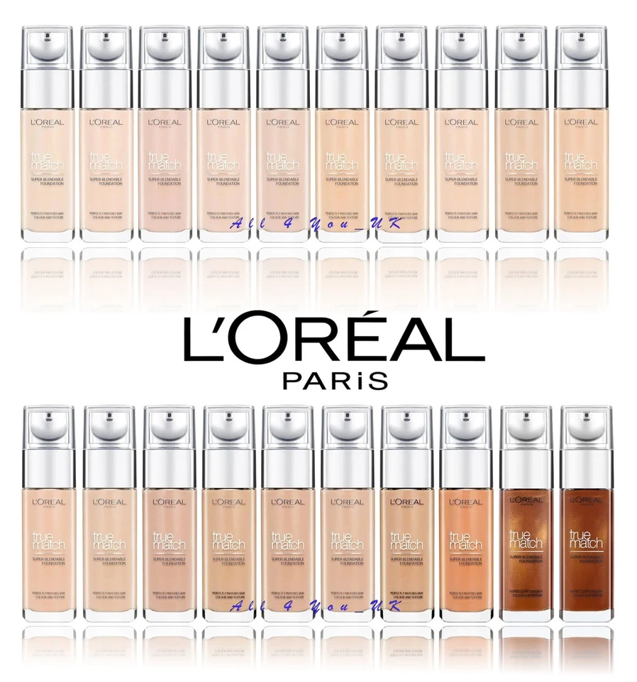 L'Oreal Paris True Match Liquid Foundation 30ml - Bitte Farbton wählen