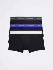 Calvin Klein NB2614960 Cotton Stretch 3-Pack Low Rise Trunk XL