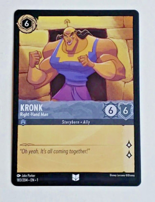 Disney Lorcana Kronk Uncommon The First Chapter 183/204