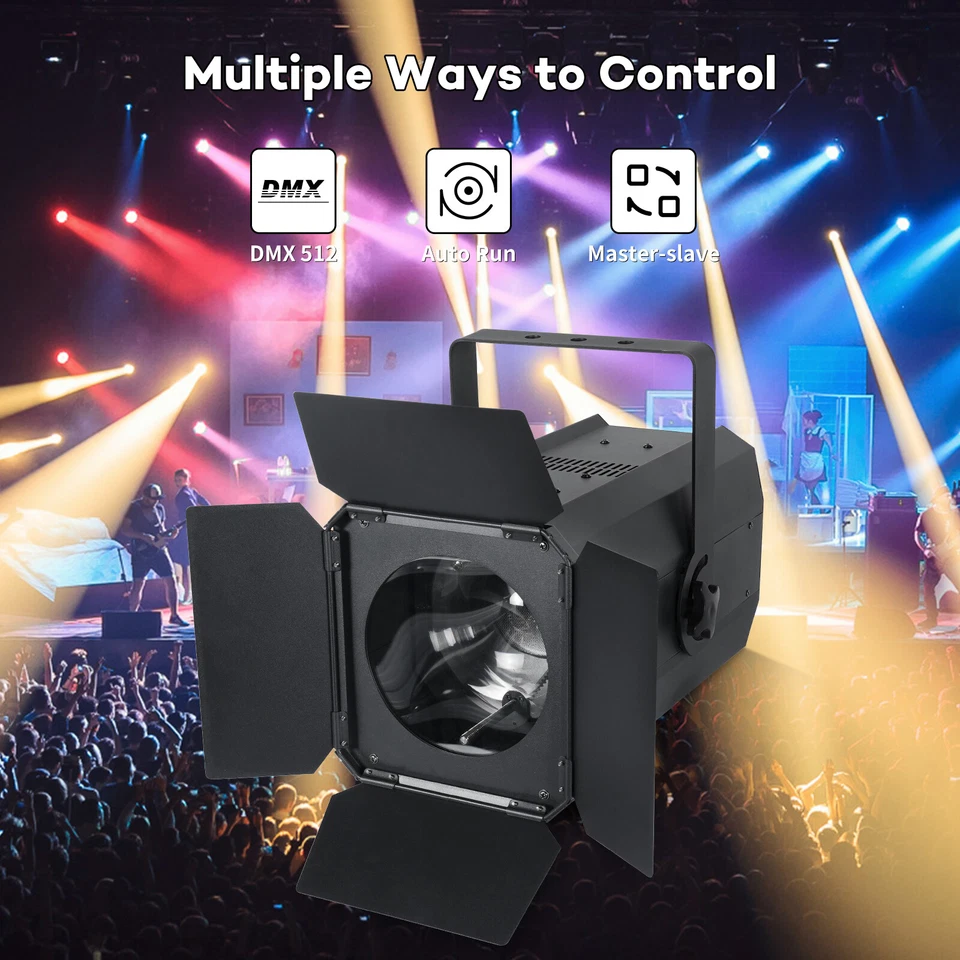 200W DMX LED COB Zoom Bühnenlicht Par Audience Light Theater DJ Weiß/Warmweiß - Bild 2 von 4