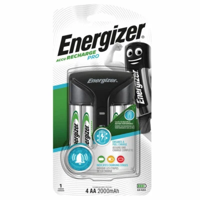 Energizer Pro Ladegerät für AAA & Aa Nimh + 4 2000 MAH Wiederaufladbare - Bild 1 von 4