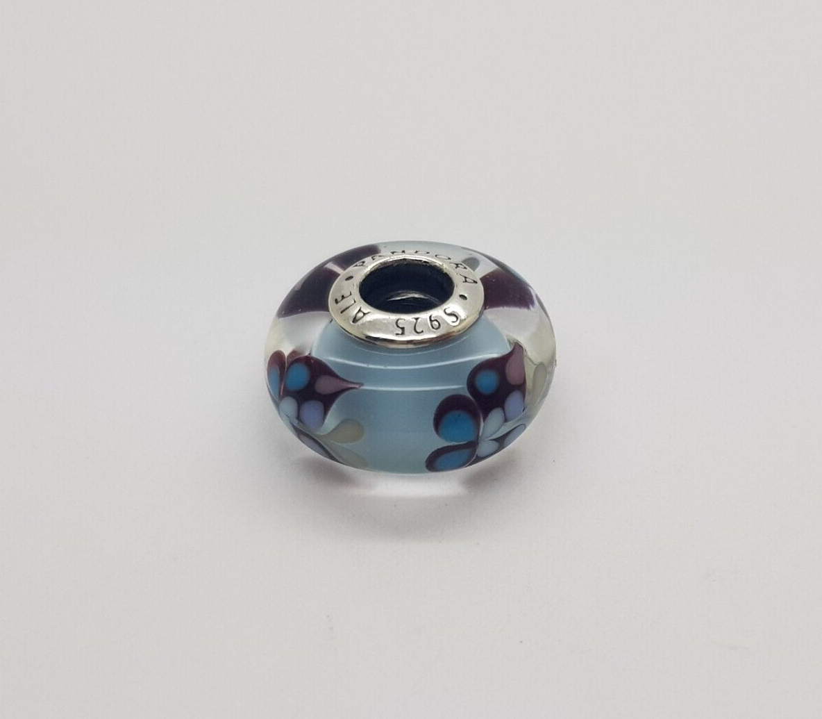 Pandora Blue Butterfly Kisses Murano Bead #791622