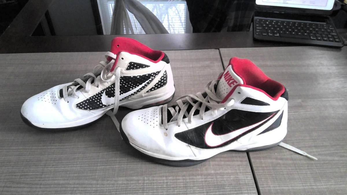 Lelie passend afgunst Nike Flywire Men Basketball Shoe- White red black 454091-100~Size US 12 EUR  46 | eBay