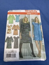 Simplicity 3681, Misses' Petite Dress in Two Lengths, Size 4-12, Sewing, Uncut