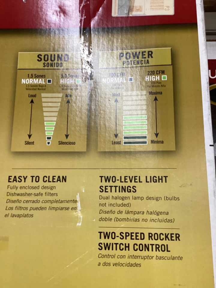 Campana extractora Nutone de acero inoxidable 30" WS130SS Foto 4 de 4