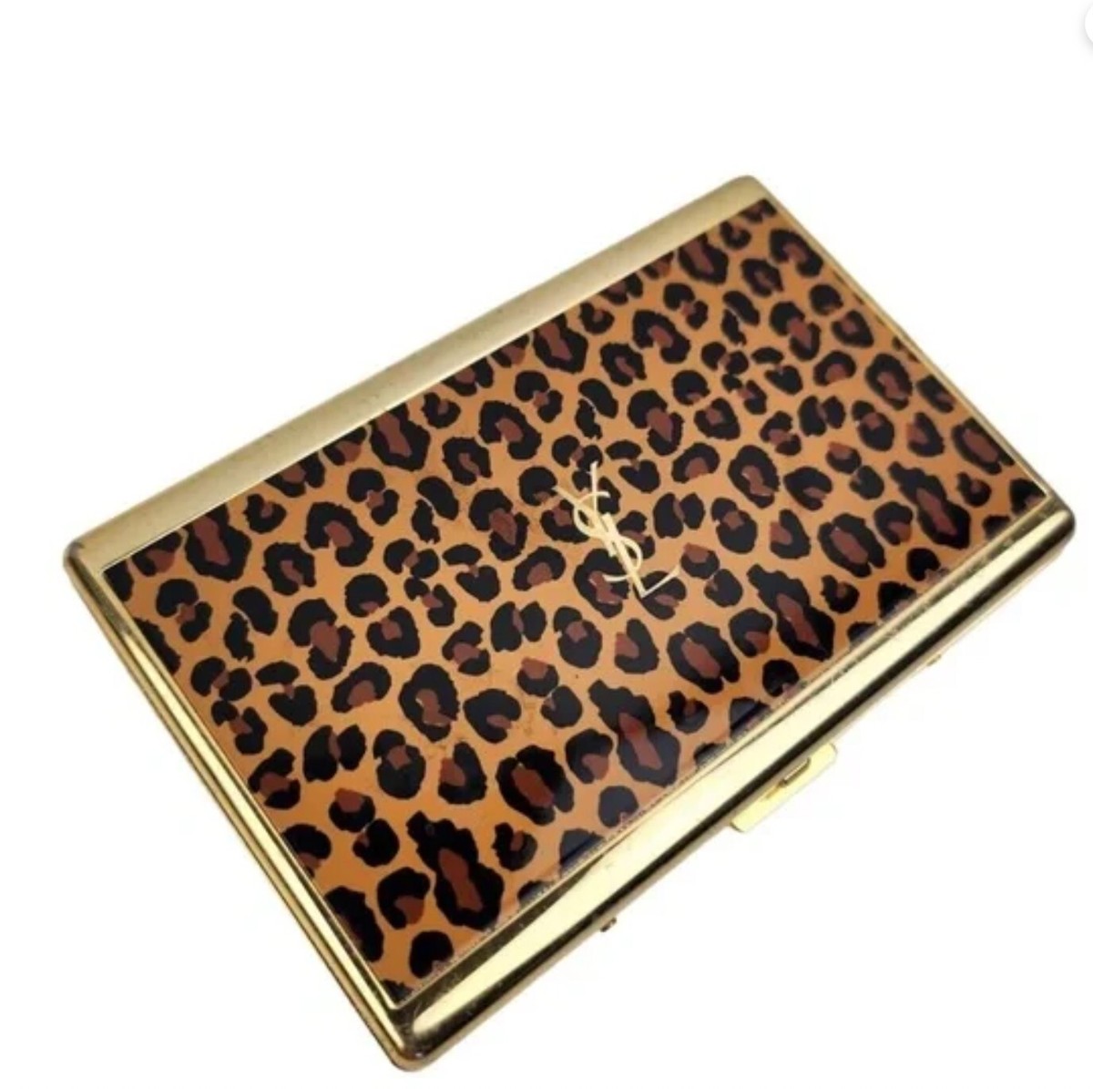 YSL Vintage *Rare* Gold Plated Jungle Cigarette Case | eBay