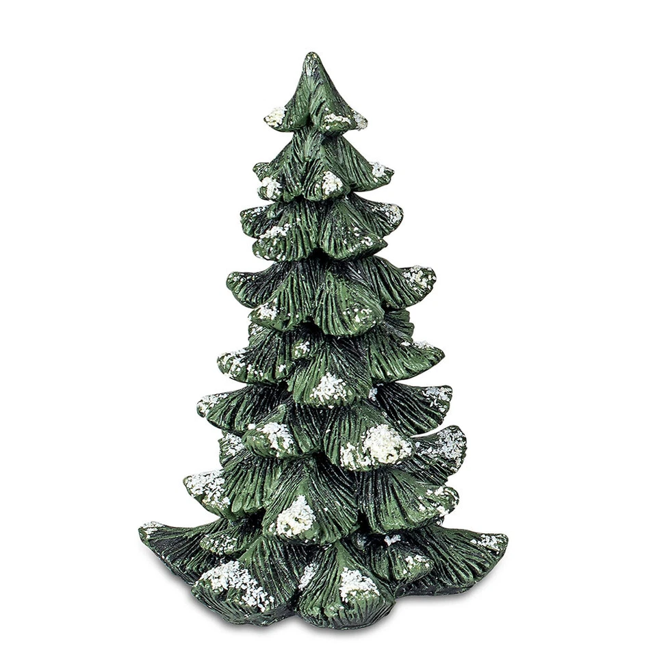 Dekobaum 16 cm grün-geeist Weihnachtsbaum Schnee formano 762207 Weihnachtsdeko