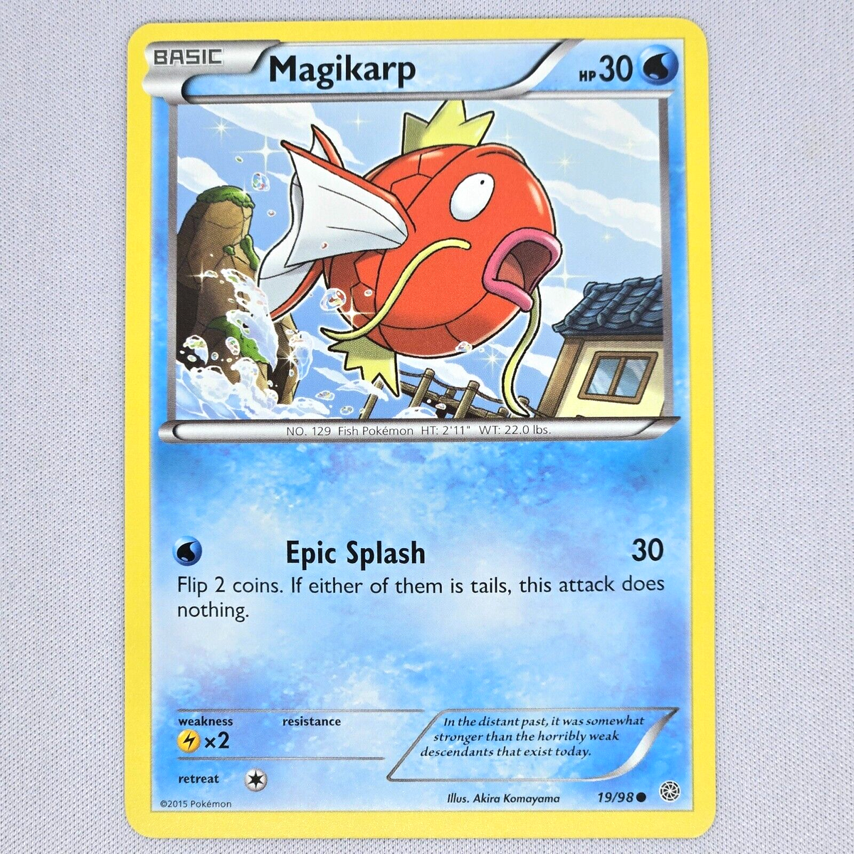 Magikarp 19/98 XY Ancient Origins Regular Non Holo Common Pokemon Card TCG  NM