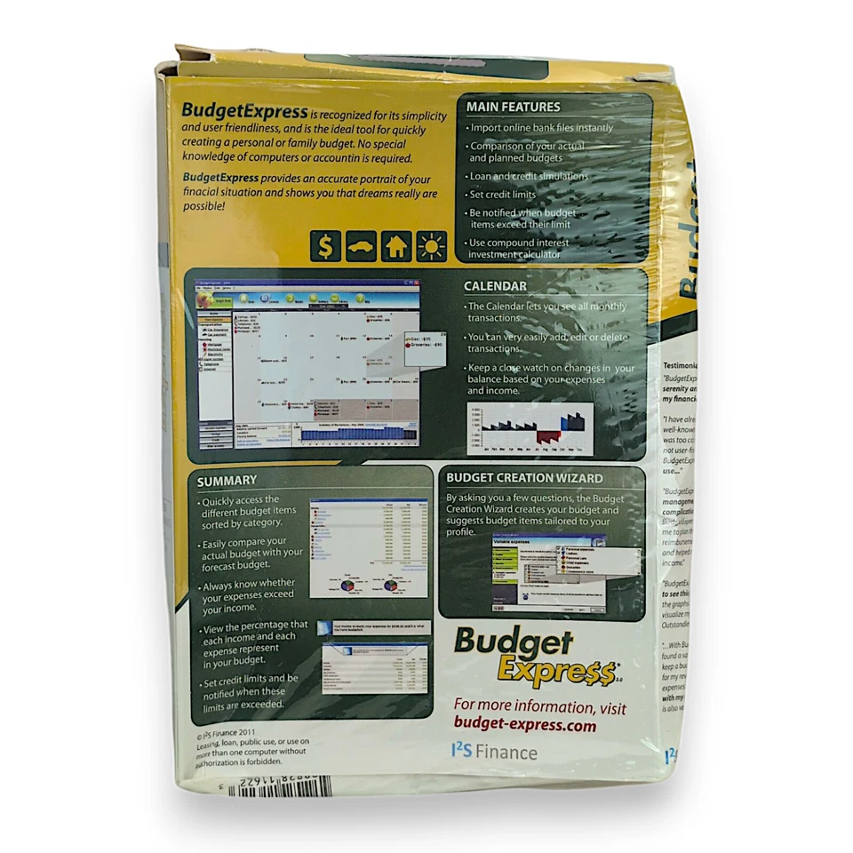Budget Express By I2S Finance 2011 for Windows 7 & Vista - Budget Management - Image 3 of 4