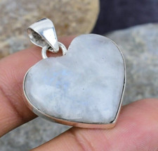 Rainbow Moonstone Gemstone 925 Solid Sterling Silver Handmade Jewelry Pendant