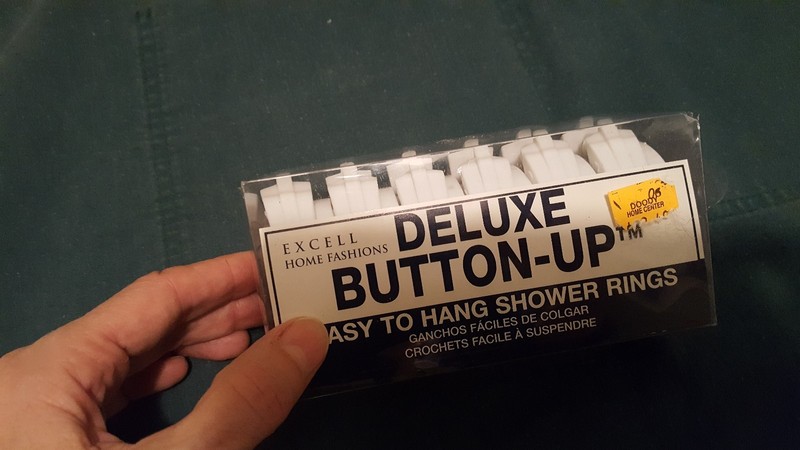 Shower Rings, Deluxe Button-Up