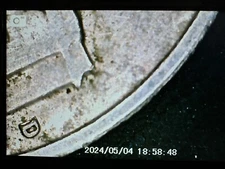 jefferson nickels D 1964 error over letters back and over D