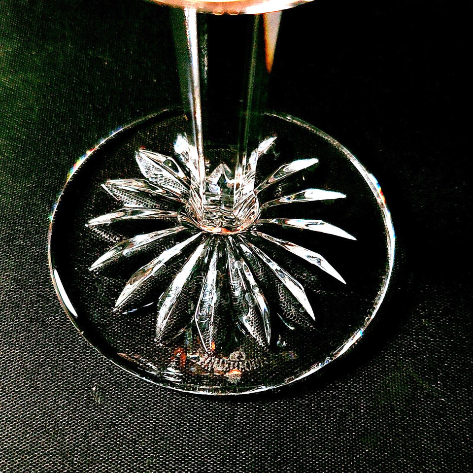 WATERFORD LISMORE CLARET WINE GLASS, Cut Lead Crystal, Made in Ireland