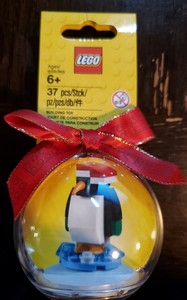 lego penguin ornament