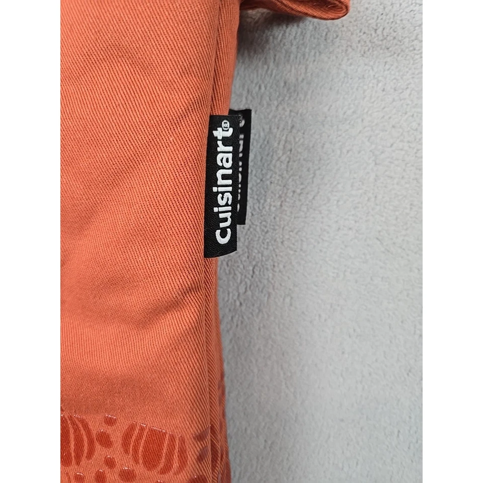 Juego de guantes de guante para horno Cuisinart (2) calabazas naranja acción de gracias silicona algodón Foto 4 de 4