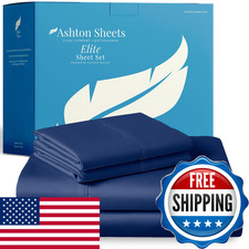 Ashton Sheets 100 Egyptian Cotton Sheets Full Size - 800 Series Elite