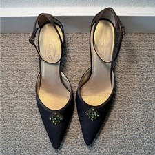 Talbot's Vintage Brown Heels with Gold Accents Size 9