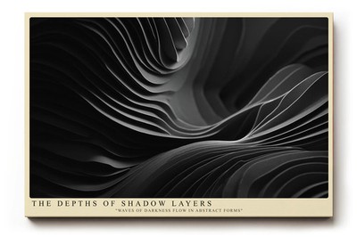Paul Sinus Wandbild The Depths of Shadow Layers   Abstraktes