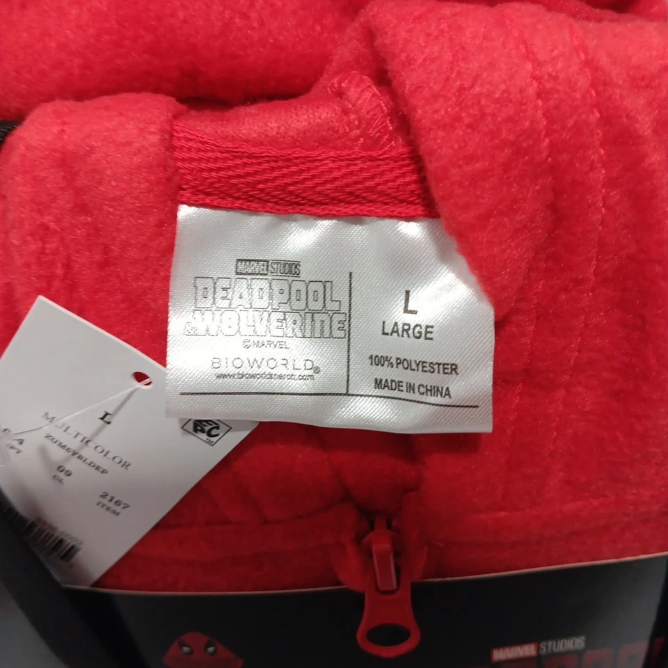 Костюм Marvel Deadpool Wolverine для Хэллоуина костюм союза мужской большой красный черный логотип - Изображение 4 из 4