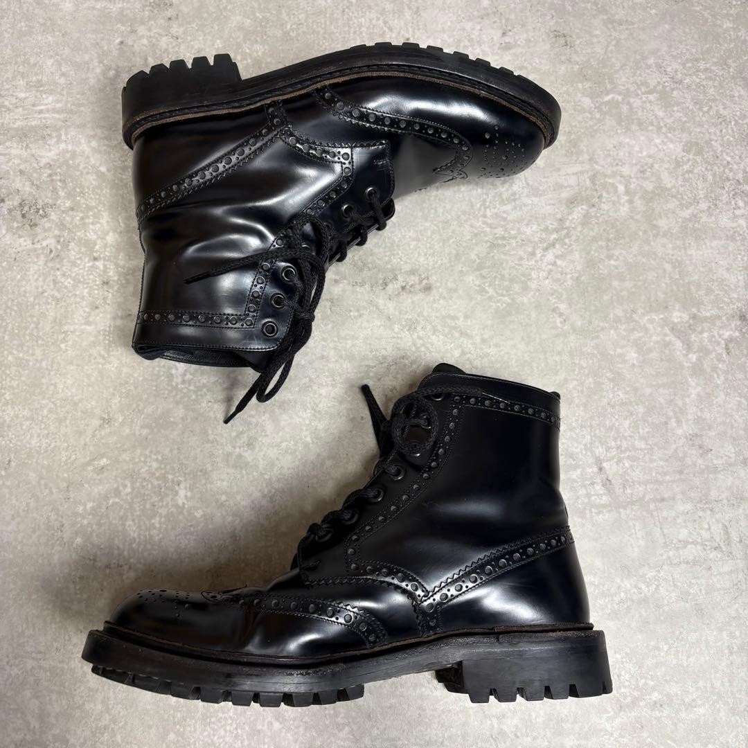 PRADA Commando Sole Boots, Leather, Black, Unisex, US7.5, From Japan, y9746 thumbnail 3