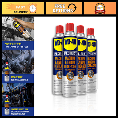 #ad Heavy Duty Foaming Degreaser Spray for Machines amp; Engines 18 OZ 4 Pack $67.99