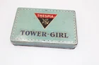 Vintage Garbaty Tin Thespia Tower Girl Cigarette Tin Circa 1910