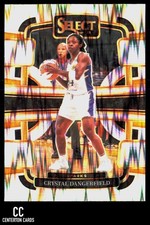 2024 Panini Select WNBA #35 Crystal Dangerfield Prizms Silver Flash Sparks