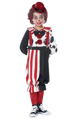 Brand New Kreepy Klown Kid Evil Clown Toddler Halloween Costume