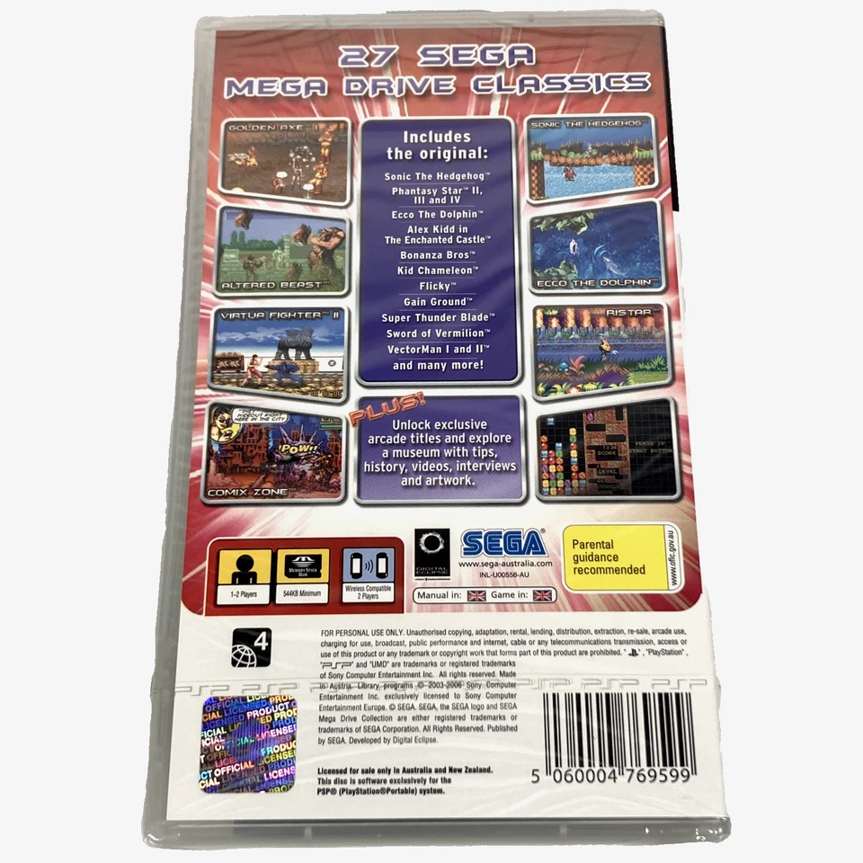 Mega Drive Collection Sega PSP Portable Sony (2007) Brand New & Factory Sealed - Image 2 of 4
